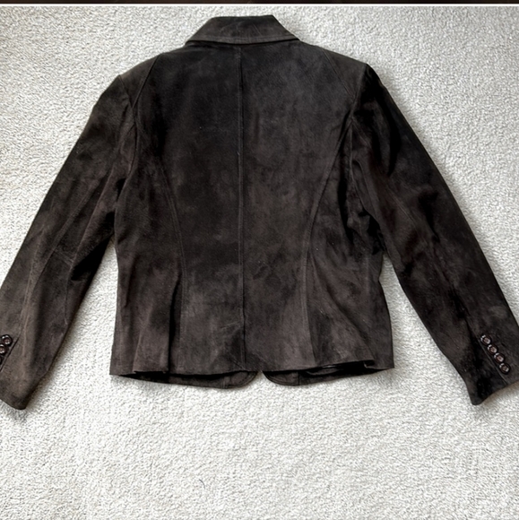 Preston and York Dark Brown Suede Leather Jacket_M - Picture 5 of 10